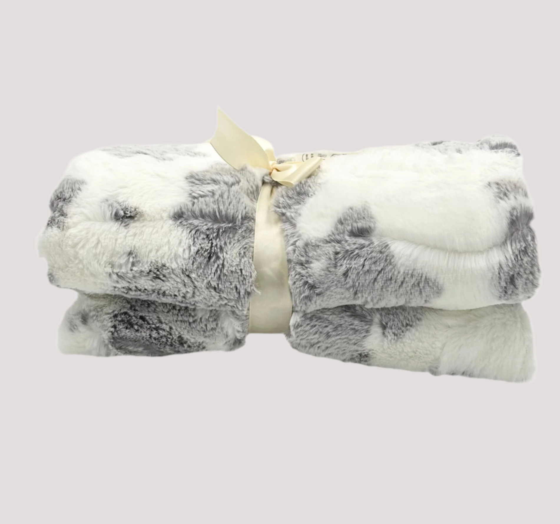 Calloway Grey Cow Print Blanket