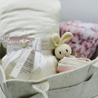 Emerson Mauve Pink Leopard Baby Basket