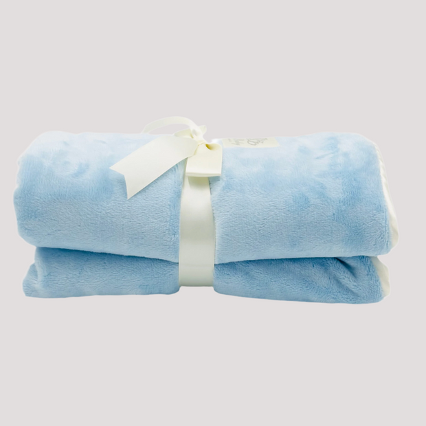 Angel Blue Velour Blanket