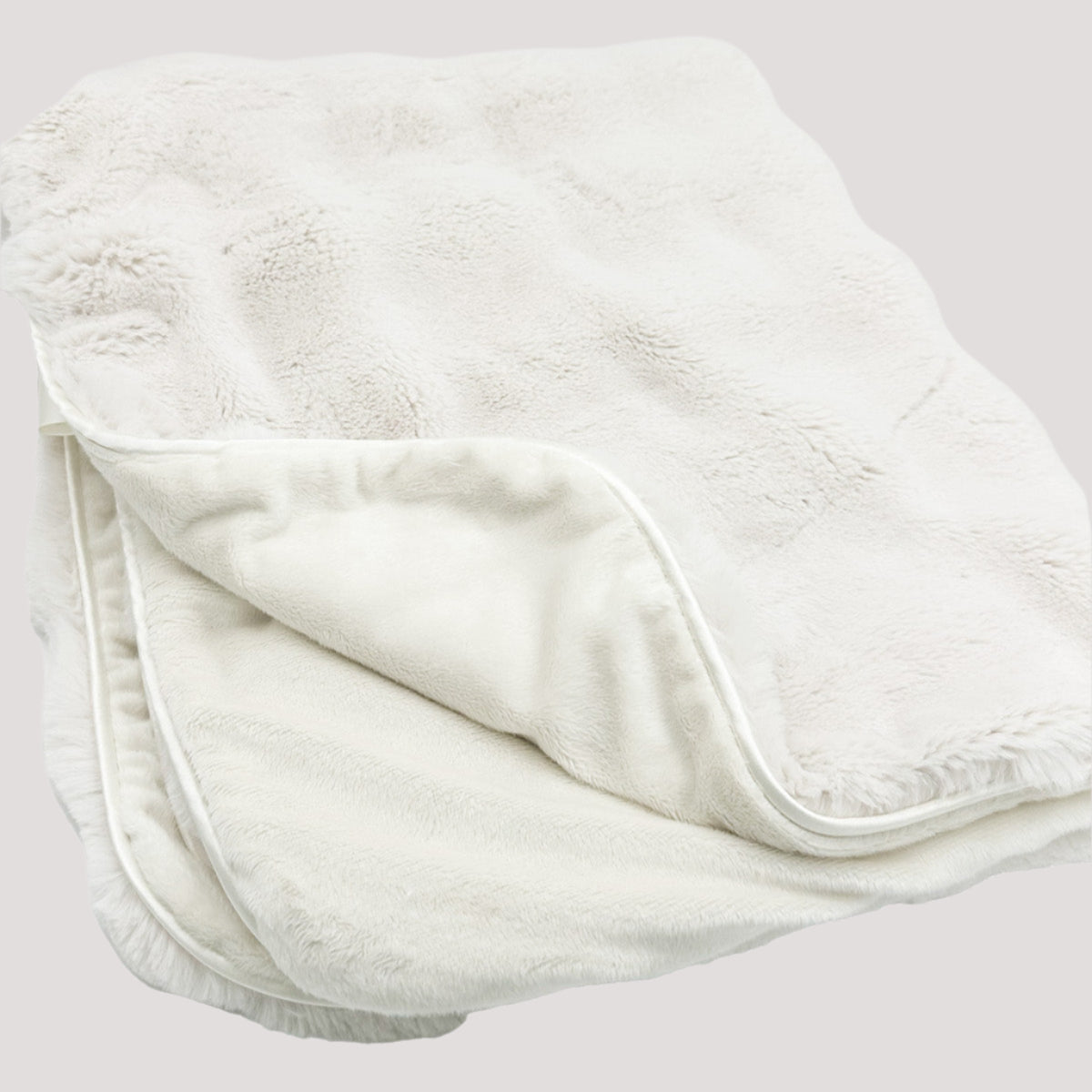 Avery Faux Fur Cream Blanket