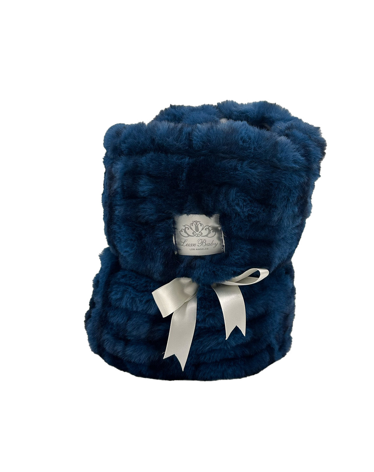 Pebbles Baby Blanket-Blush-Navy & Cream