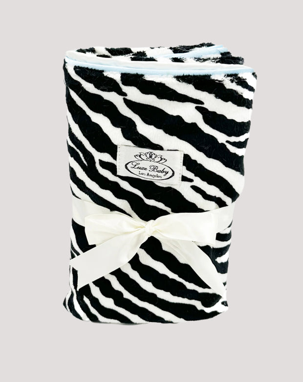 Ash Zebra Black & white Blanket
