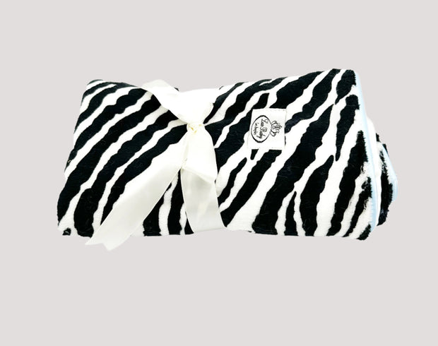 Ash Zebra Black & white Blanket