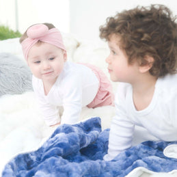 Luxe Baby Tye Dye Midnight Blue Blanket