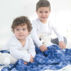 Luxe Baby Tye Dye Midnight Blue Blanket