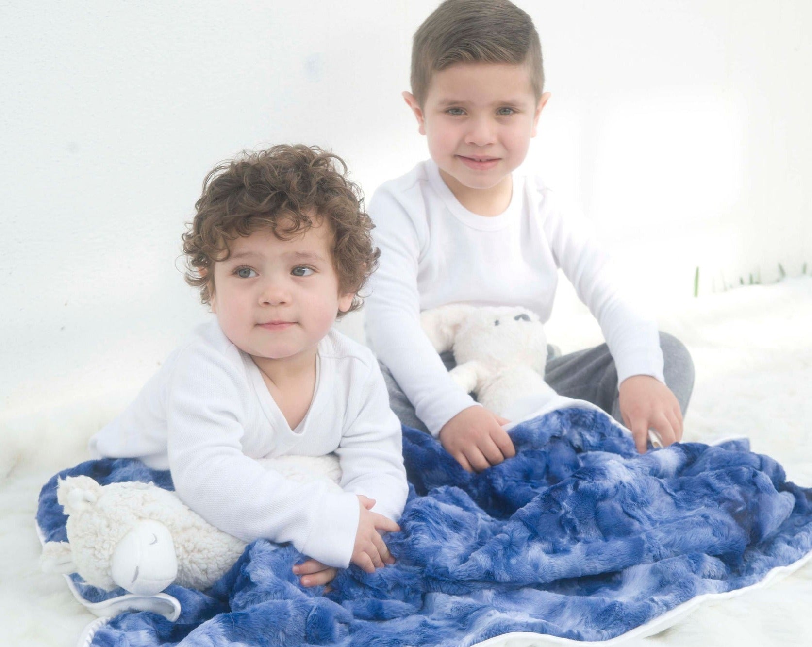 Luxe Baby Tye Dye Midnight Blue Blanket