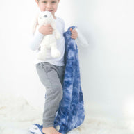 Luxe Baby Tye Dye Midnight Blue Blanket