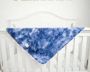 Luxe Baby Tye Dye Midnight Blue Blanket - Baby to Throw sizes